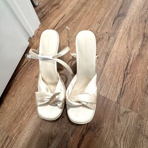 Princess Polly Cream Heels